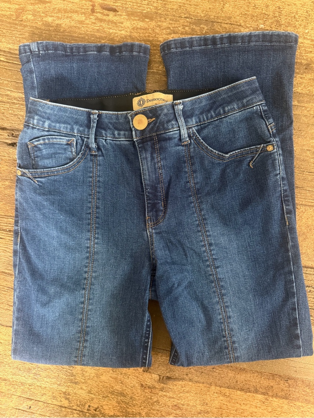 Democracy Front Seam Bootcut Jeans